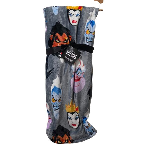 Disney Villains 60x70 Fleece Throw Blanket Ursula Scar Hades Maleficent Soft - Picture 1 of 6